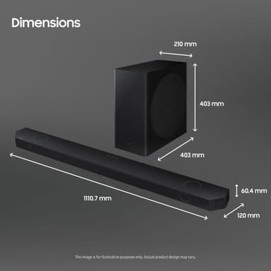 Samsung 5.1.2-kanavainen HW-Q810D soundbar (musta)