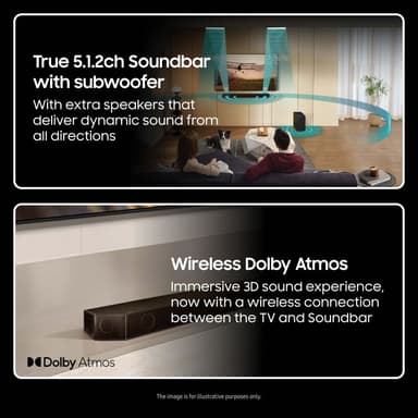 Samsung 5.1.2-kanavainen HW-Q810D soundbar (musta)
