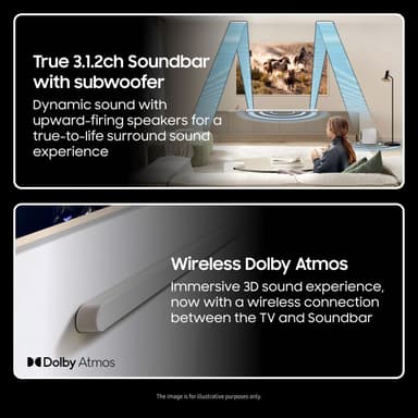 Samsung 3.1.2-kanavainen HW-S811D soundbar (valkoinen)
