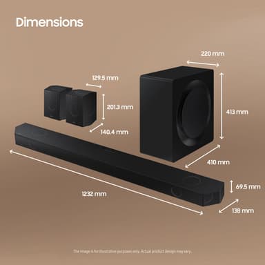 Samsung 11.1.4-kanavainen HW-Q995D soundbar (musta)