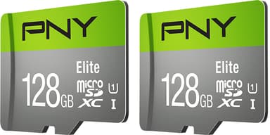 PNY Elite MicroSD muistikortti 128 GB (2 kpl)