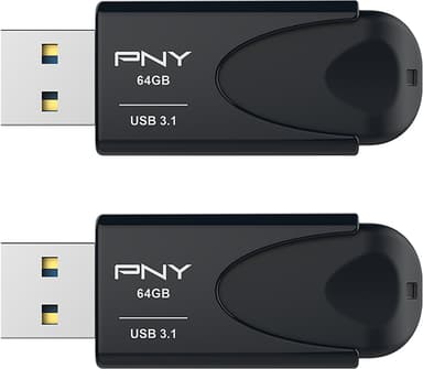 PNY Attache 4 USB 3.1 flash-muisti 64 GB (2 kpl)