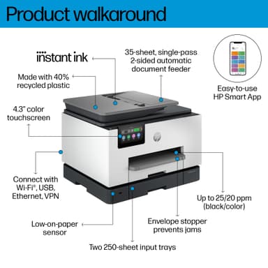 HP OfficeJet Pro 9135e AIO Inkjet mustesuihkutulostin