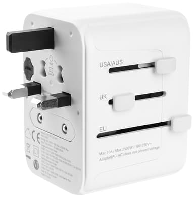 Fixed World 30 W  matka-adapteri (valkoinen)