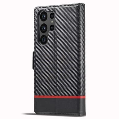 LC.IMEEKE Lompakkokotelo Samsung Galaxy S24 Ultra - Musta