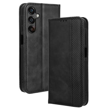 Lompakkoteline Käännettävä puhelinkotelo Samsung Galaxy A25 - musta