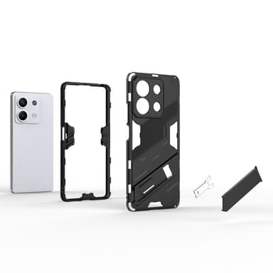 Xiaomi Redmi Note 13 Cover Case -kuoren takaosa jalustalla