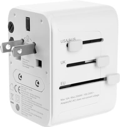 Fixed World 30 W  matka-adapteri (valkoinen)