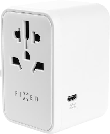 Fixed World 65 W matka-adapteri (valkoinen)