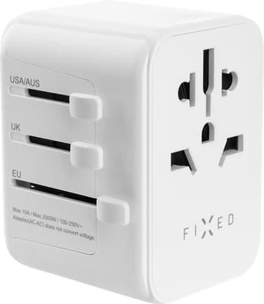Fixed World 30 W  matka-adapteri (valkoinen)