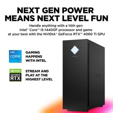 HP Omen 25L i5-14F/16/1000/4060Ti pelitietokone