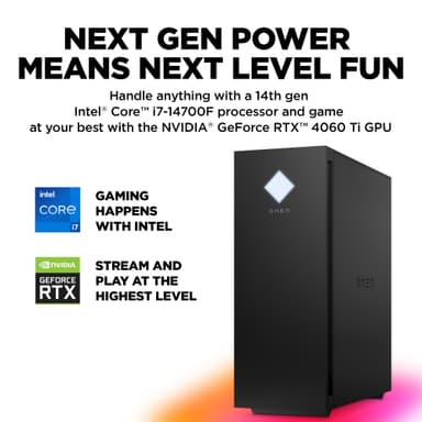 HP Omen 25L i7-14F/16/1000/4060Ti pelitietokone