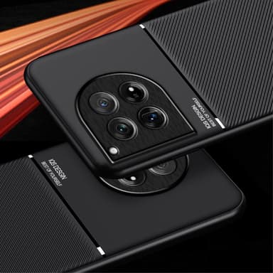 SKALO OnePlus 12 5G Hybridi TPU suojakuori - Musta