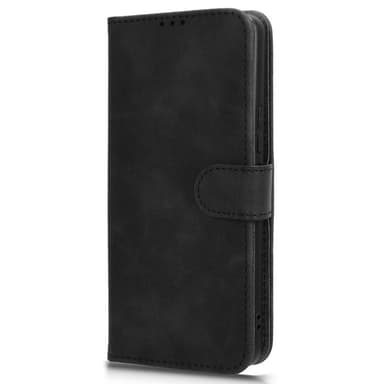 SKALO Asus ROG Phone 8 5G Matt PU Nahka lompakkokotelo - Musta