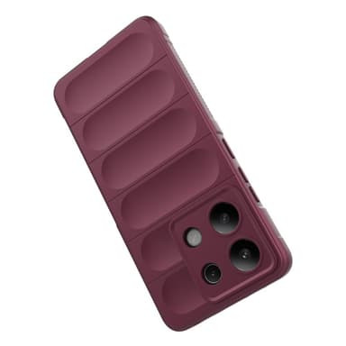 SKALO Xiaomi Redmi Note 13 4G Rugged Bumpers TPU-suojakuori - Viininpunainen