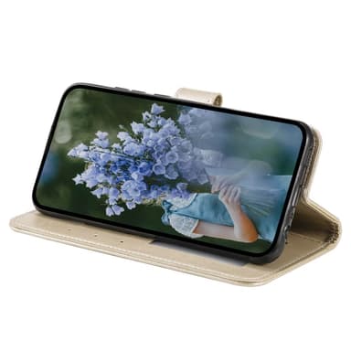 SKALO Samsung A25 5G Mandala lompakkokotelo - Kulta