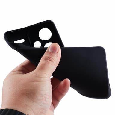 SKALO Xiaomi Redmi Note 13 Pro+ Ultraohut TPU-kuori - Musta