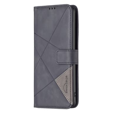 OnePlus 12 5G BINFEN COLOR Kohokuvioitu Lompakkokotelo - Musta