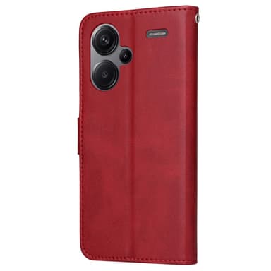 SKALO Xiaomi Redmi Note 13 Pro+ PU-nahkainen Lompakkokotelo - Punainen
