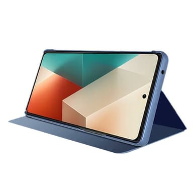 SKALO Xiaomi Redmi Note 13 Pro 5G Clear View Mirror Lompakko - Sininen