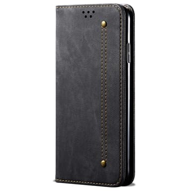 SKALO Xiaomi Redmi 13C 4G Jeans Lompakkokotelo - Musta