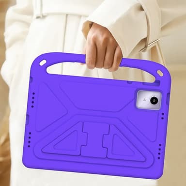 SKALO Lenovo Tab M11 Lapsikuori kahvalla ja jalustalla - Violetti