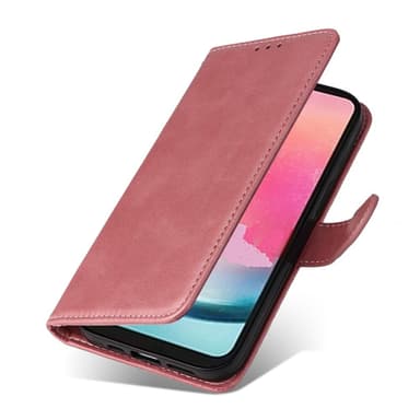 SKALO Samsung A25 5G PU-nahkainen Lompakkokotelo - Pinkki