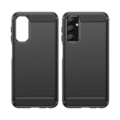 SKALO Samsung A25 5G Armor Carbon Iskunkestävä TPU suojakuori - Musta