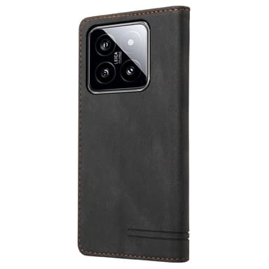 SKALO Xiaomi 14 5G GQ.UTROBE Lompakkokotelo PU-nahkaa - Musta