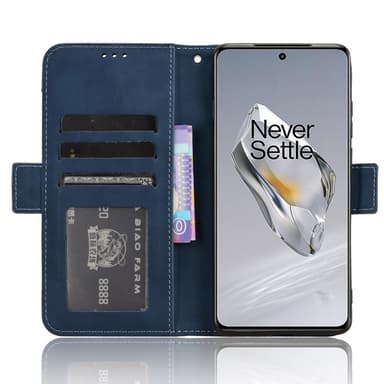 SKALO OnePlus 12 5G 6-lokeroa Lompakkokotelo - Sininen