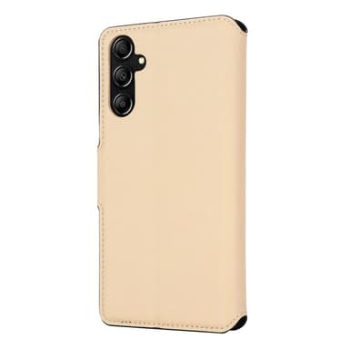SKALO Samsung A25 5G MUXMA Saffiano PU-nahka Lompakkokotelo - Kulta