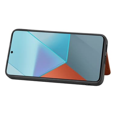 SKALO Xiaomi Redmi Note 13 Pro 5G SKALO Xiaomi Redmi Note 13 Pro 5G Carbon Fiber Suojakuori  korttipidike - Musta