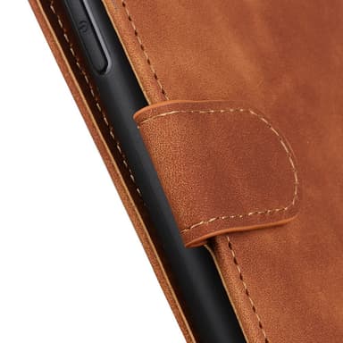 SKALO OnePlus 12 5G KHAZNEH Lompakkokotelo PU-nahasta - Ruskea