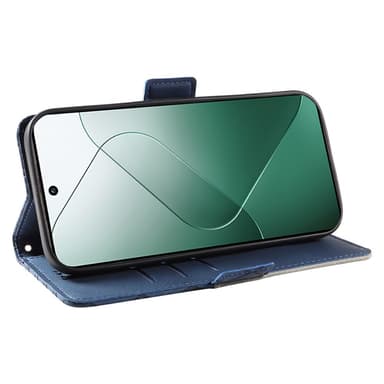 SKALO Xiaomi 14 5G Tikattu Lompakko - Sininen