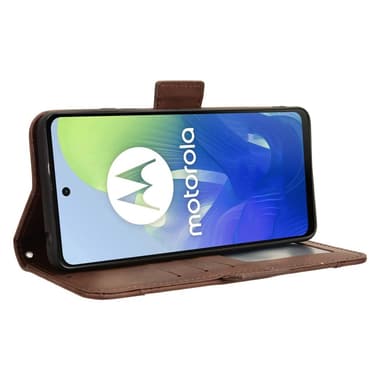 SKALO Motorola Moto G04 6-lokeroa Lompakkokotelo - Ruskea