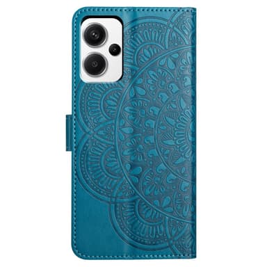 SKALO Xiaomi Redmi Note 13 Pro+ Mandala lompakkokotelo - Sininen