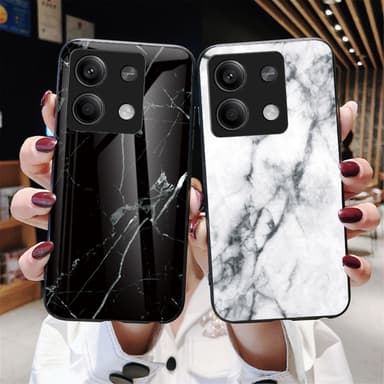 SKALO Xiaomi Redmi Note 13 5G Marmori karkaistu lasi TPU-suojakuori - #3