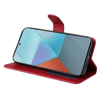 SKALO Xiaomi Redmi Note 13 Pro 5G PU-nahkainen Lompakkokotelo - Punainen