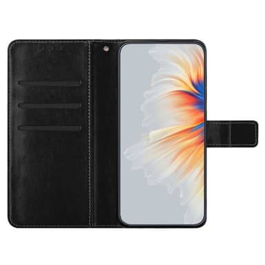 SKALO Xiaomi Redmi Note 13 Pro 5G Mandala lompakkokotelo - Musta