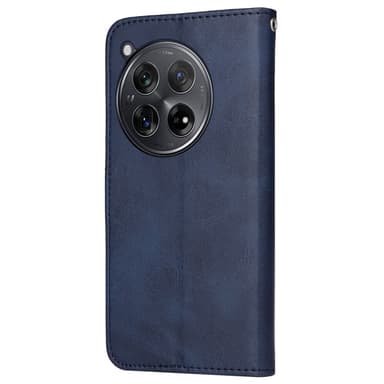 SKALO OnePlus 12R 5G PU-nahkainen Lompakkokotelo - Sininen