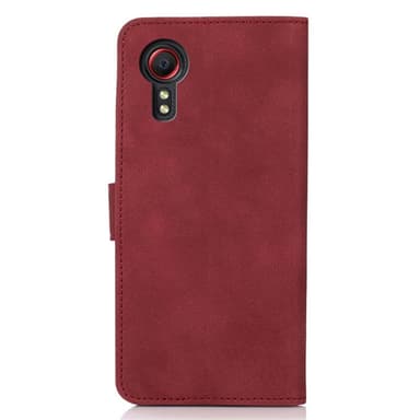 SKALO Samsung Xcover 7 KHAZNEH Lompakkokotelo PU-nahasta - Punainen