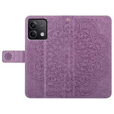 SKALO Xiaomi Redmi Note 13 5G Mandala lompakkokotelo - Violetti
