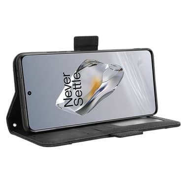SKALO OnePlus 12 5G 6-lokeroa Lompakkokotelo - Musta