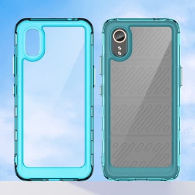 SKALO Samsung Xcover 7 Armor Hybrid Bumper Suojakuori - Turkoosi