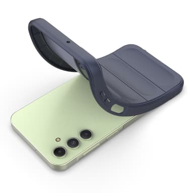 SKALO Samsung A15 4G Rugged Bumpers TPU-suojakuori - Tummansininen