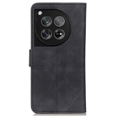 SKALO OnePlus 12 5G KHAZNEH Lompakkokotelo PU-nahasta - Musta