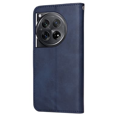 SKALO OnePlus 12 5G PU-nahkainen Lompakkokotelo - Sininen