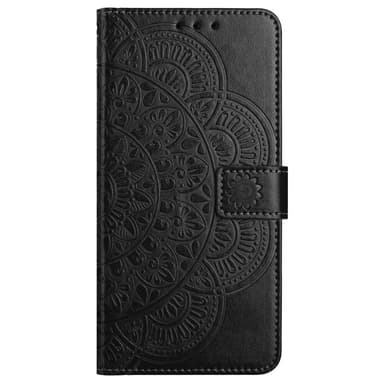 SKALO Xiaomi Redmi Note 13 Pro 5G Mandala lompakkokotelo - Musta