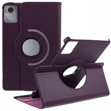 SKALO Lenovo Tab M11 360 Litchi Suojakotelo - Violetti