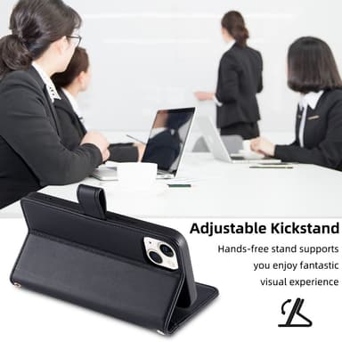 SKALO Xiaomi Redmi Note 13 Pro 5G Evelope Clutch 8-Lokeroa - Musta
